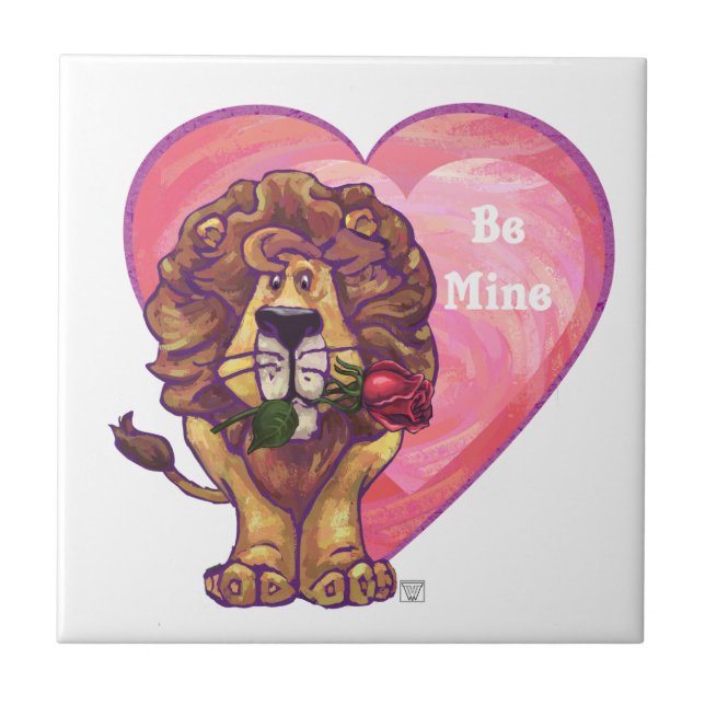 Lion Valentine's Day Tile (Front)