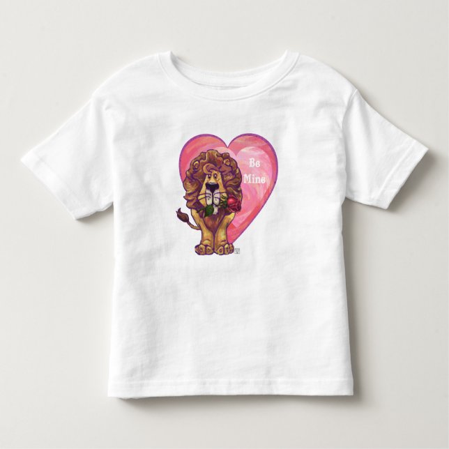 Lion Valentine's Day Toddler T-Shirt (Front)