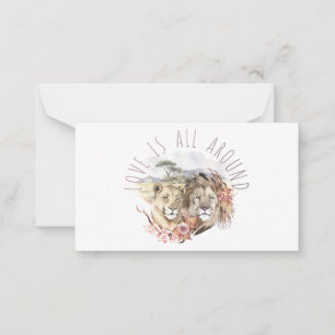 Lion Valentine's Day Valentine Card