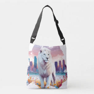 Lion Vector Art Animal Majestic Nature Wildife Crossbody Bag