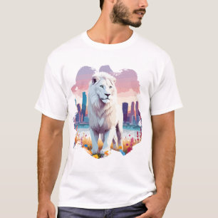 Lion Vector Art Animal Majestic Nature Wildife T-Shirt