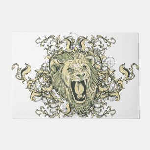 Lion Visual Arts Motif Head Doormat