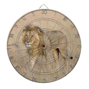 Lion walking dartboard