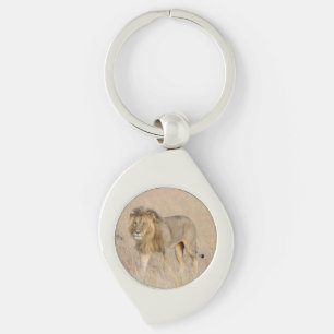 Lion walking key ring