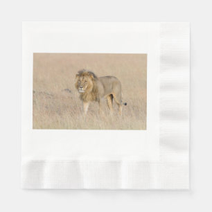 Lion walking napkin