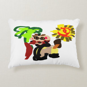 Lion warm blossom decorative cushion