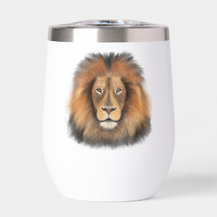 lion watercolor Leo king safari animal jungle cat