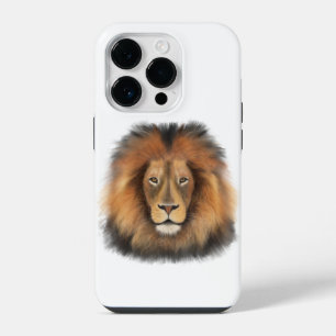 lion watercolor Leo king safari animal jungle cat iPhone 14 Pro Case