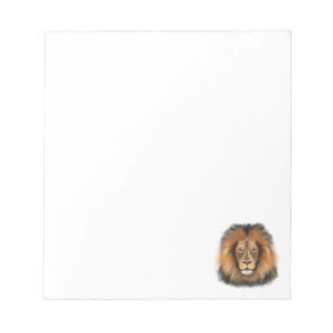 lion watercolor Leo king safari animal jungle cat Notepad