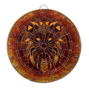 Lion wild animal abstract dartboard