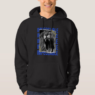 Lion Wild Cat Colourful Animal King Jungle Motivat Hoodie