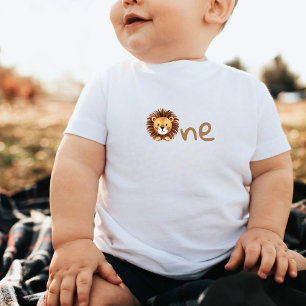 Lion wild one birthday  baby T-Shirt