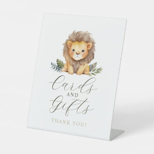 Lion Wild One Birthday Cards and gifts Sign