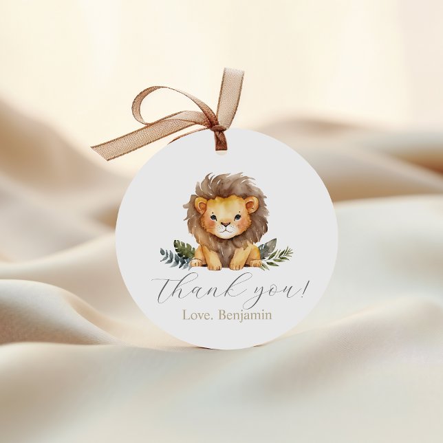 Lion Wild One Birthday Favour Tags (Creator Uploaded)