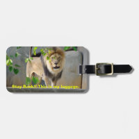 Lion Wildlife Luggage Tag
