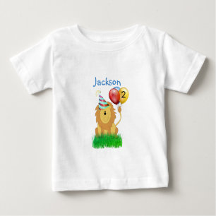  Lion with Balloon Birthday  Baby T-Shirt