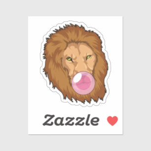 Lion with Bubble gum