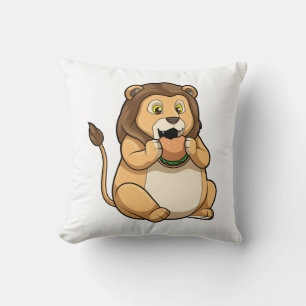 Lion with Burger Cushion
