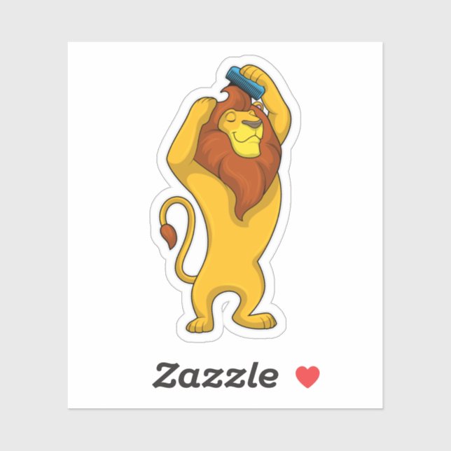 Lion with Comb (Sheet)
