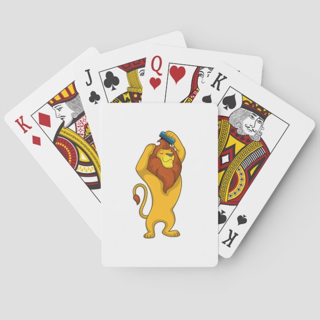 Lion with Comb Playing Cards (Back)