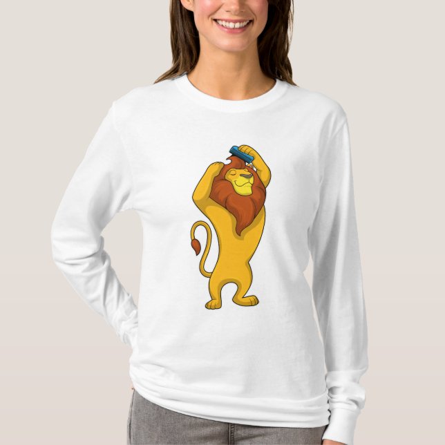 Lion with Comb T-Shirt (Front)