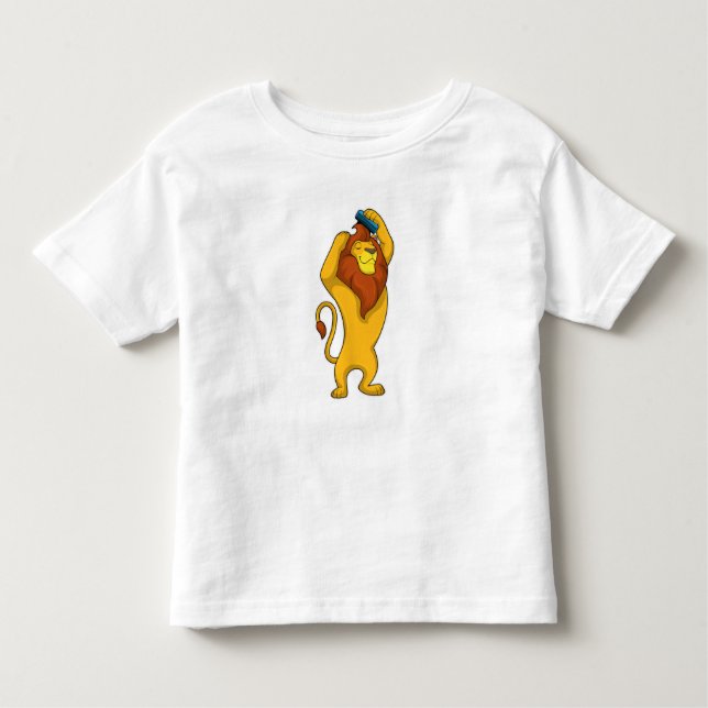 Lion with Comb Toddler T-Shirt (Front)