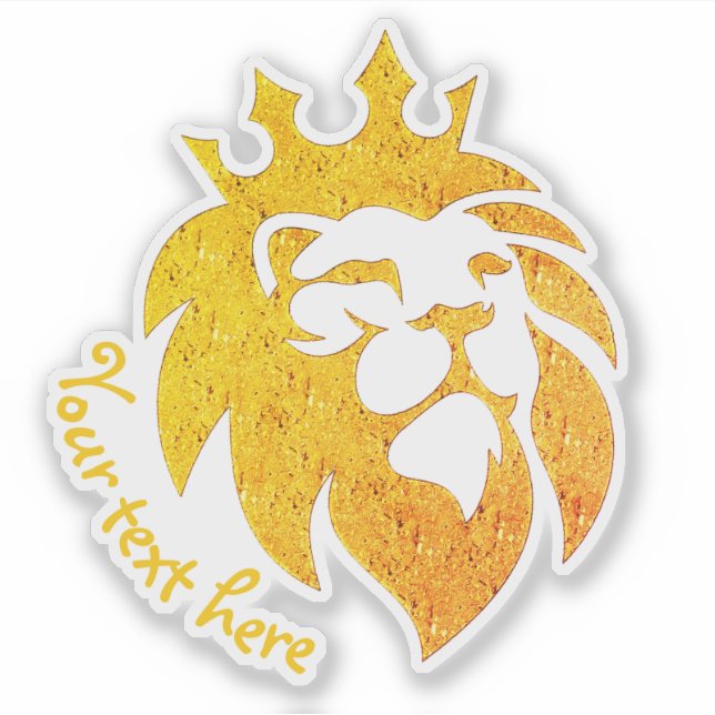 Lion With Crown - Gold Style 1 (Front)