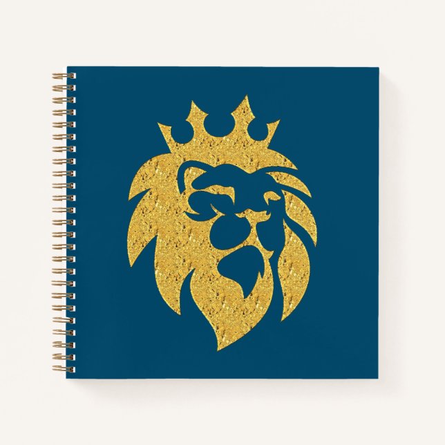 Lion With Crown - Gold Style 1 Notebook (Front)