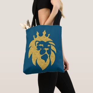 Lion With Crown - Gold Style 1 Tote Bag
