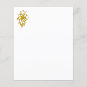 Lion With Crown - Gold Style 2