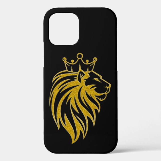 Lion With Crown - Gold Style 2 Case-Mate iPhone Case (Back)