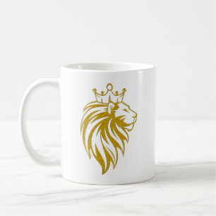 Lion With Crown - Gold Style 2 Coffee Mug
