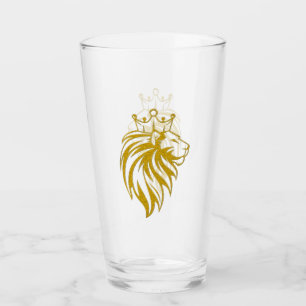 Lion With Crown - Gold Style 2 Glass