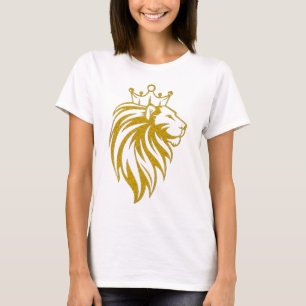 Lion With Crown - Gold Style 2 T-Shirt