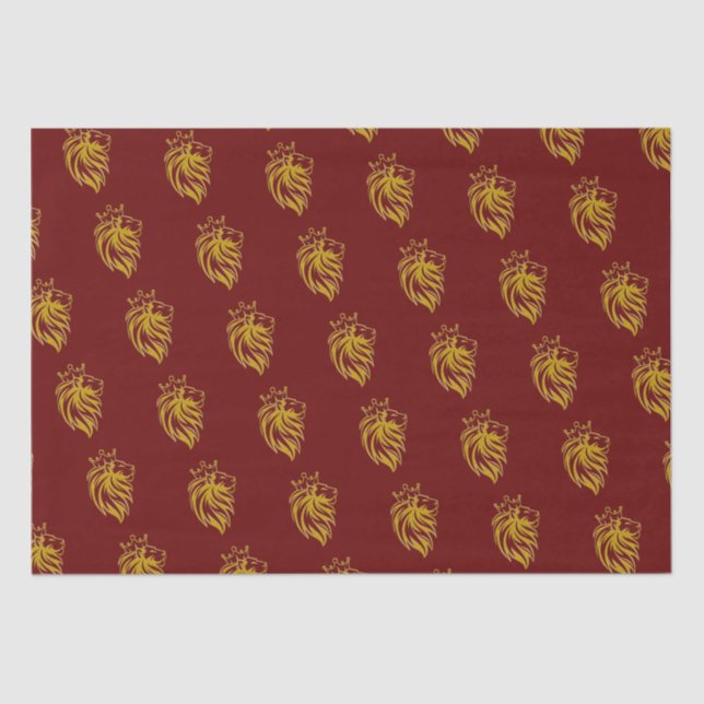 Lion With Crown - Gold Style 2 Tissue Paper (Front)