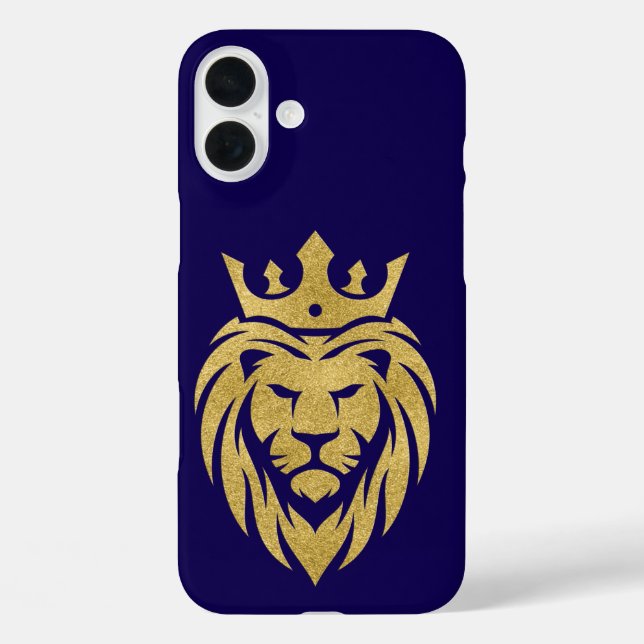 Lion With Crown - Gold Style 3 Case-Mate iPhone Case (Back)