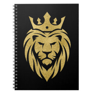 Lion With Crown - Gold Style 3 Notebook