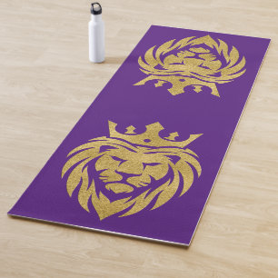 Lion With Crown - Gold Style 3 Yoga Mat