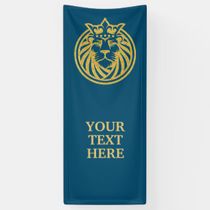 Lion With Crown - Gold Style 4 Banner