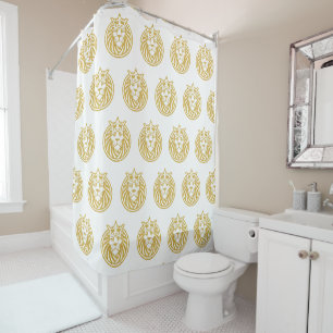 Lion With Crown - Gold Style 4 Shower Curtain