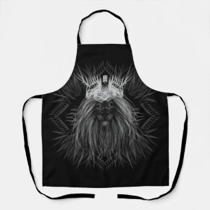 Lion with Crown Monogram Apron