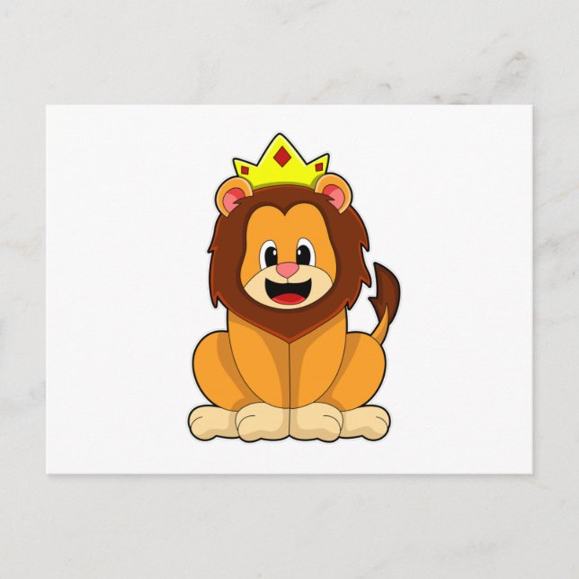 Lion with Crown Postcard (Front)