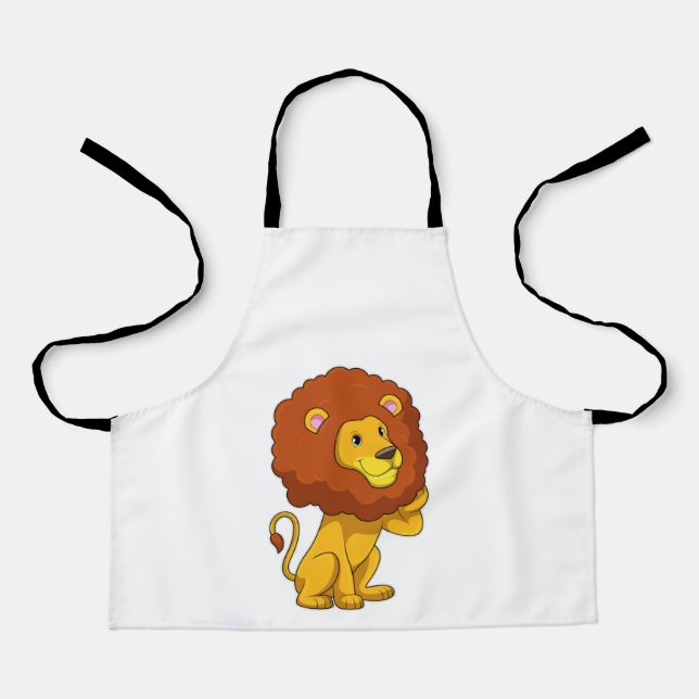 Lion with Curls Apron (Front)