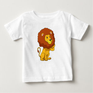 Lion with Curls Baby T-Shirt