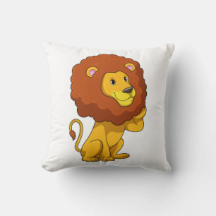 Lion with Curls Cushion
