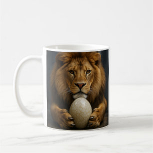 Lion with Egg Coffee Mug
