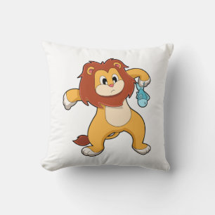 Lion with Fish Cushion