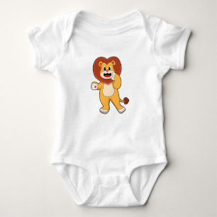 Lion with Heart Baby Bodysuit