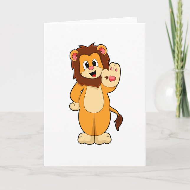 Lion with Mane Card (Front)