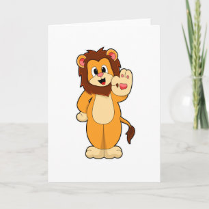 Lion with Mane Card